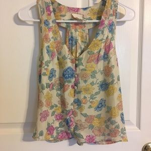 *NEW* Floral Blouse Button Up